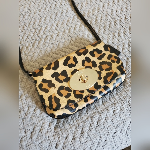 Coach Ocelot/Leopard/Cheetah Crossbody - Picture 7 of 10